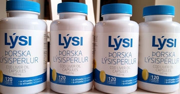 Lýsi Porska Lýsisperlur/Torskelever olie kapsler (120 kapsler)