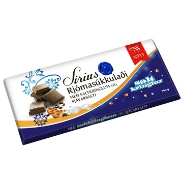 Noi Sirius Mælkechokolade med saltkringler og havsalt 140g