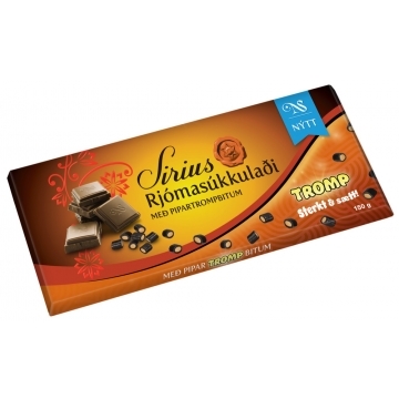 Síríus Rjóma chokolade m. stærk trompbidder 150g